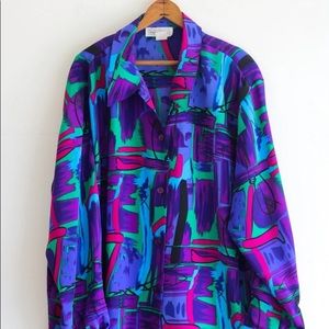 Vintage Colorful Blouse